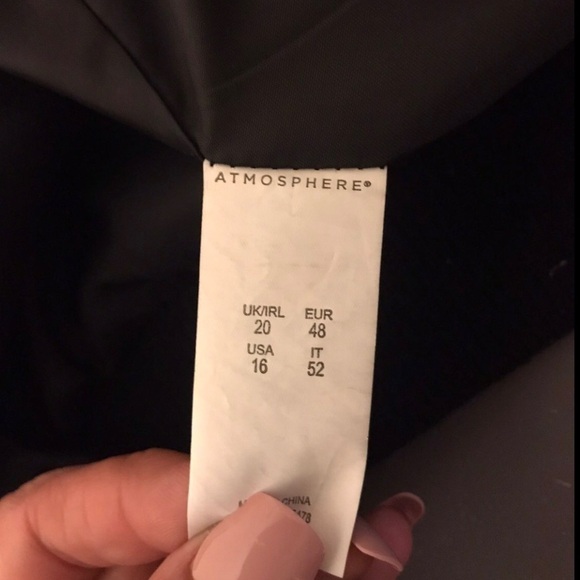 Atmosphere Tweed Tribal zip up Bomber Jacket size 16 - Picture 6 of 7